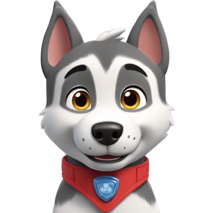Paw patrol husky emoji