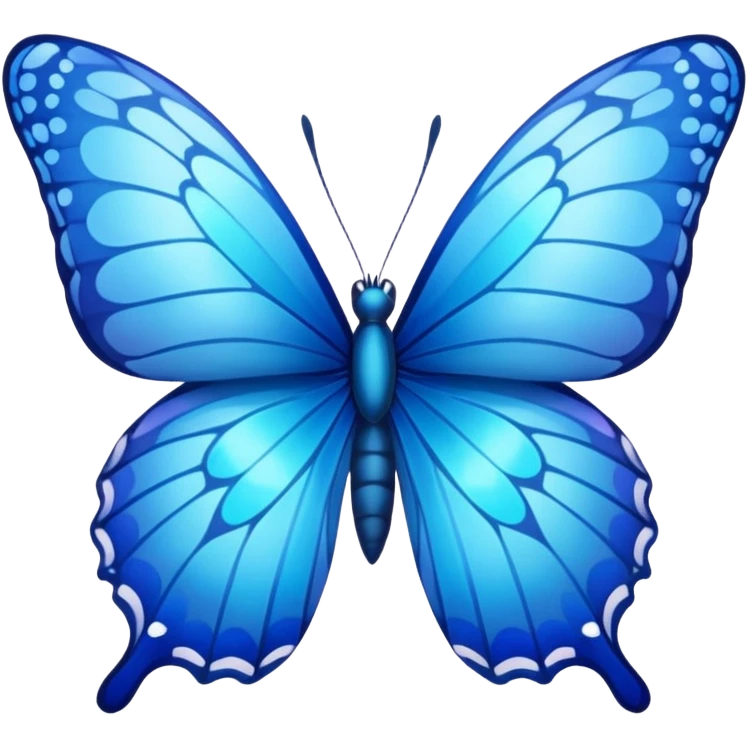 Blue butterfly emoji