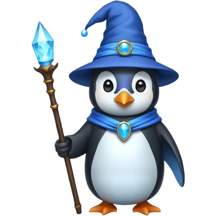 Penguin Wizard emoji