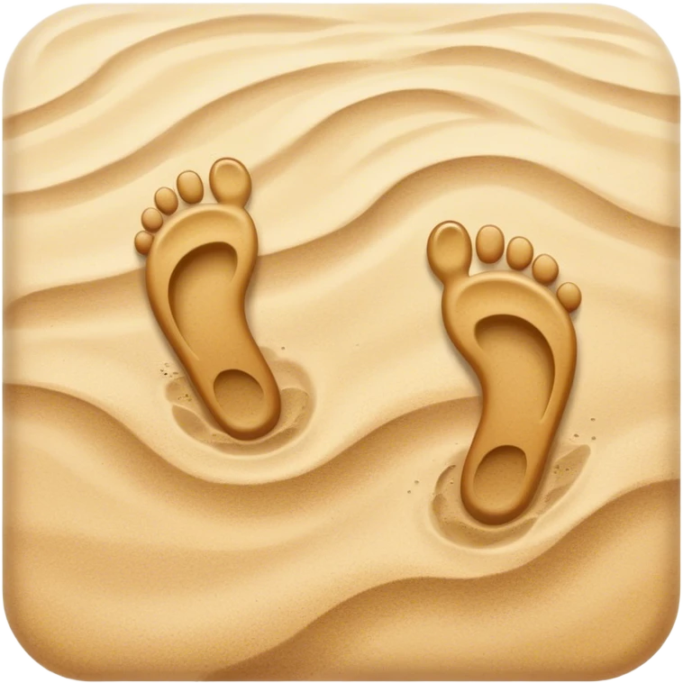 inner child footsteps on sand emoji