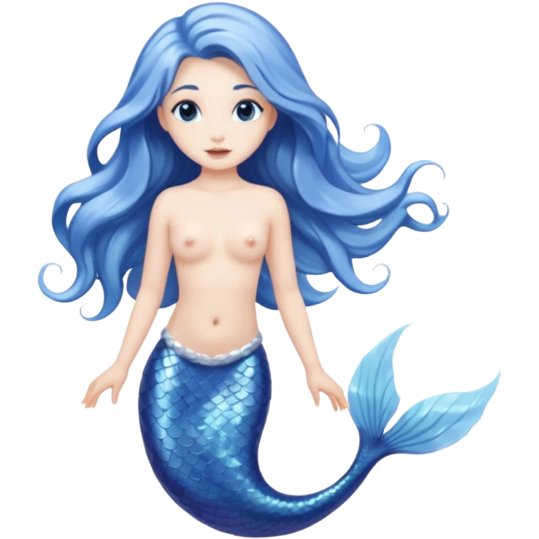 Lunar mermaid emoji