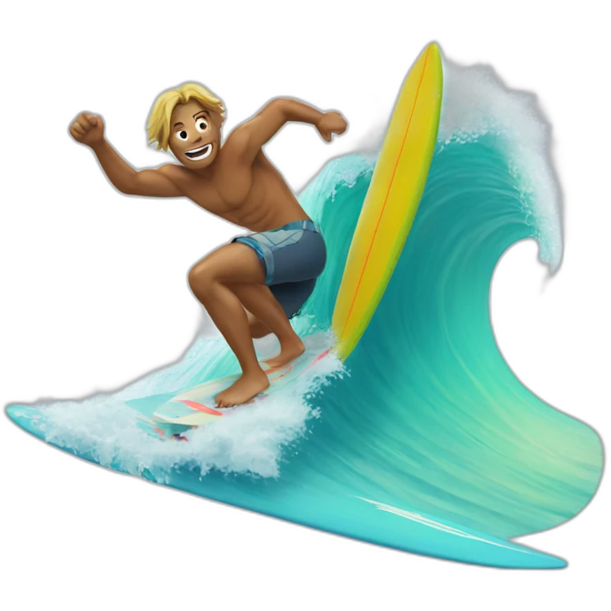 Surfin emoji