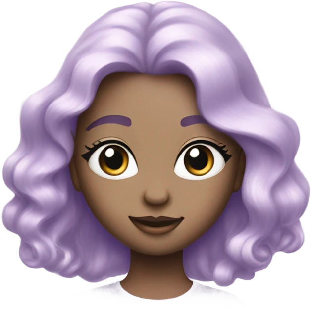 Pastel lilac sparkle emoji