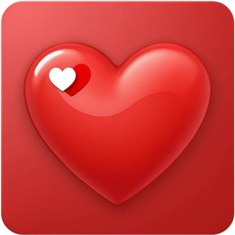 red greeting card emoji