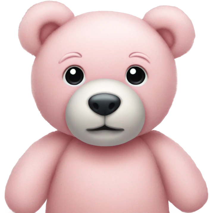 pastel pink teddy bear emoji