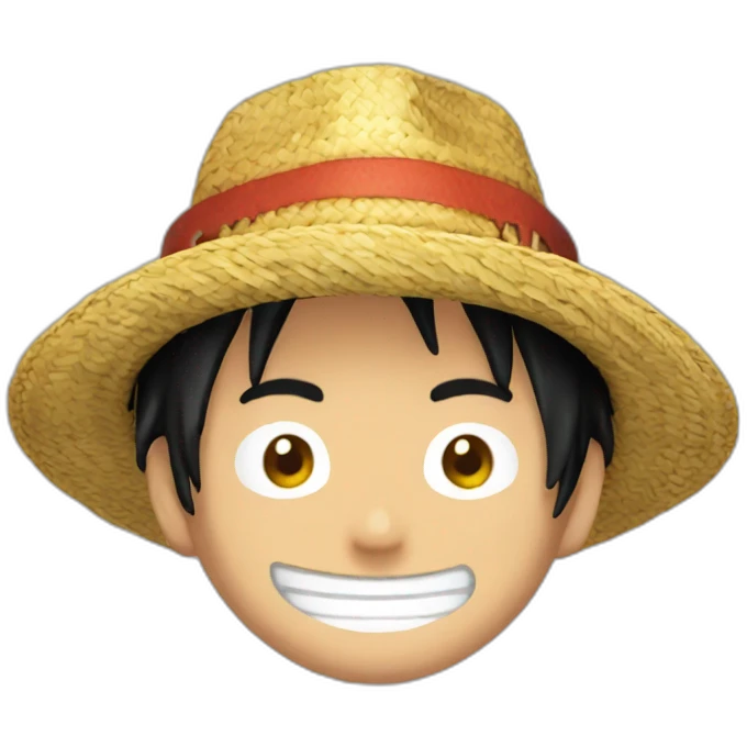 Luffy chapeau de paille emoji