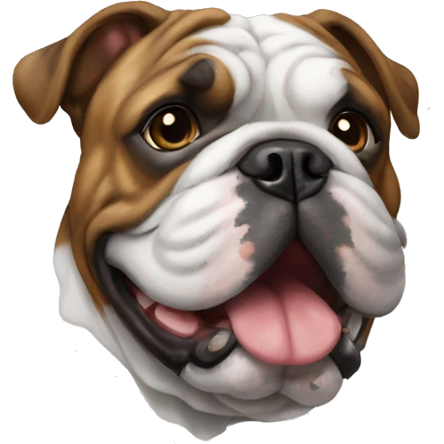 Brindle English Bulldog  emoji