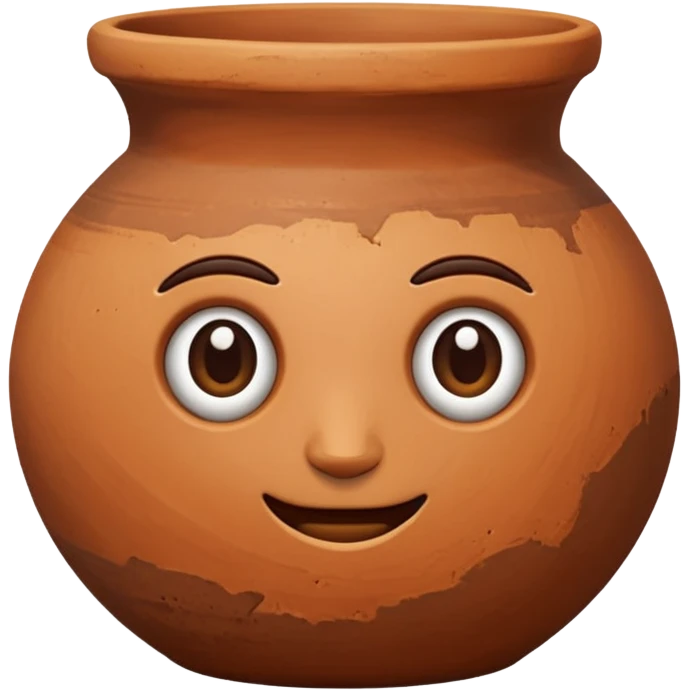 clay pottery without face emoji