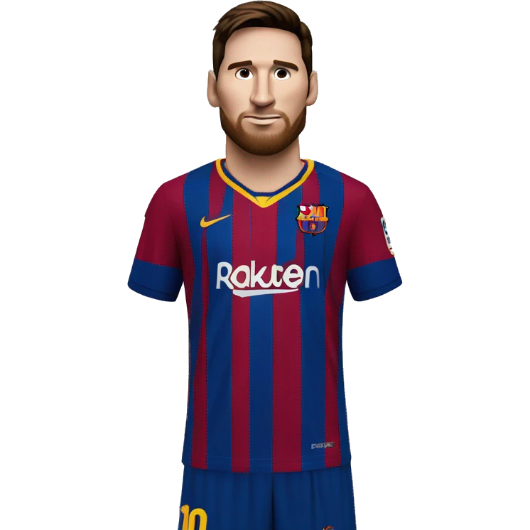 lionel messi in barcelona uniform emoji