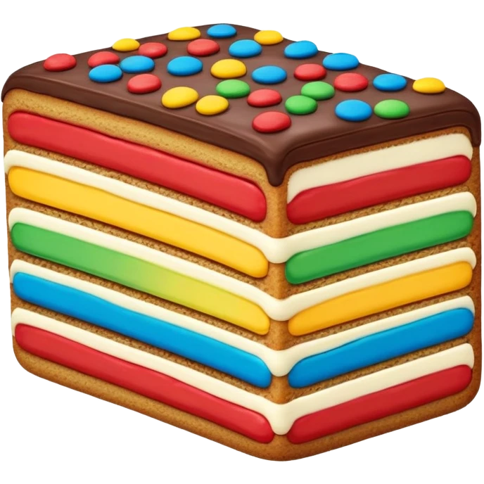 italian seven layer rainbow cookie emoji