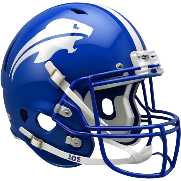 College football player helmet in deep royal blue color emoji