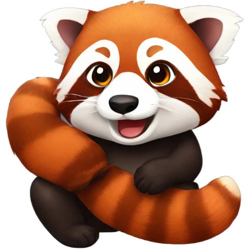 a red panda  emoji