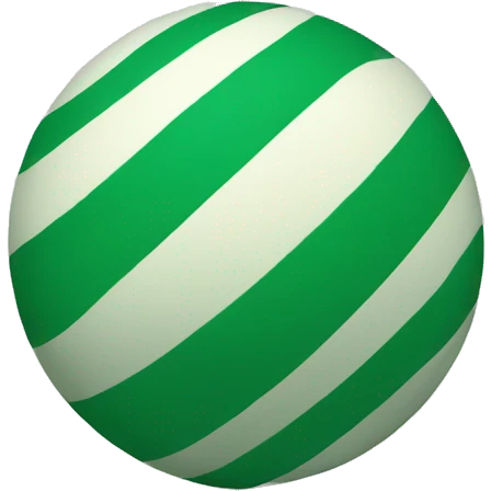 Green striped ball emoji