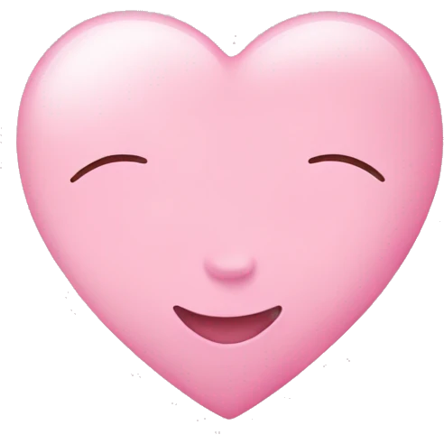 Baby pink heart  emoji