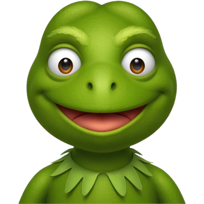 Kermit the frog with different feelings emoji