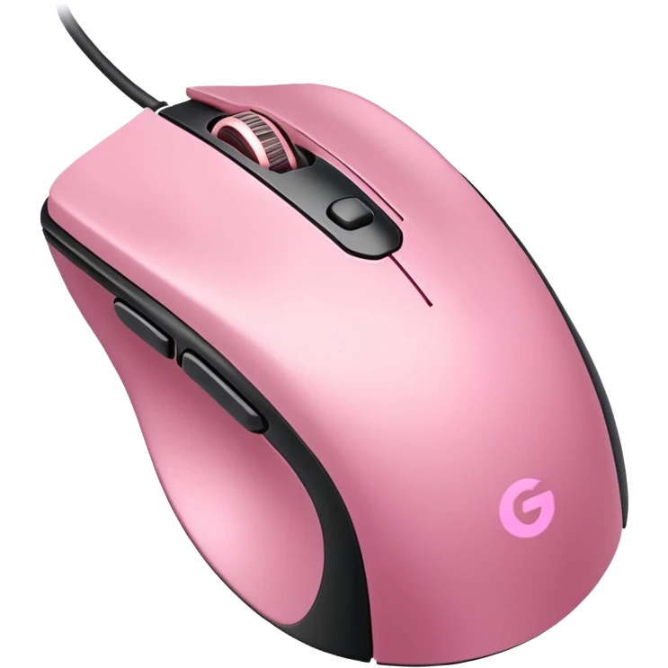 pink soft classic gaming mouse emoji