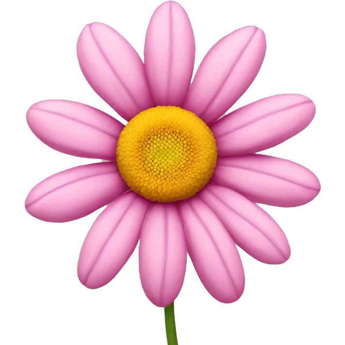 Pink daisy emoji