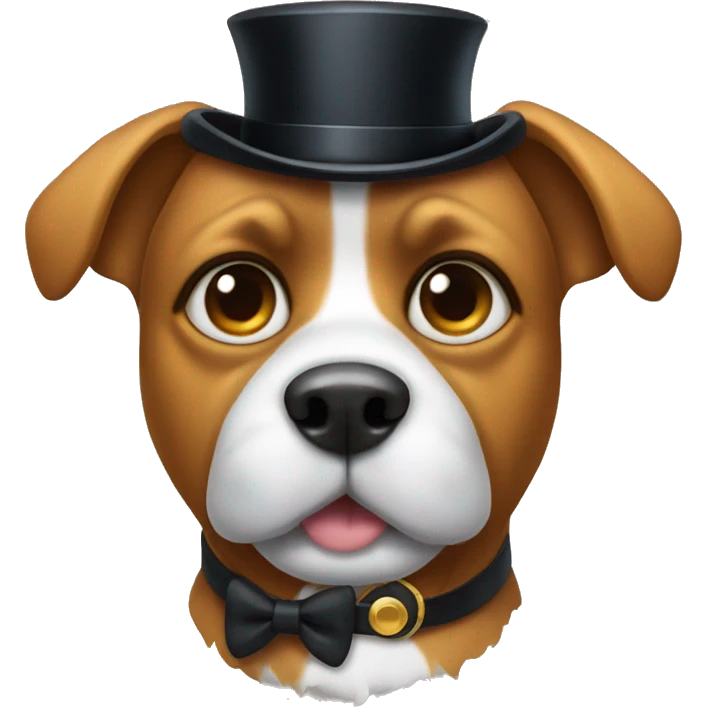 A dog with a monocle emoji