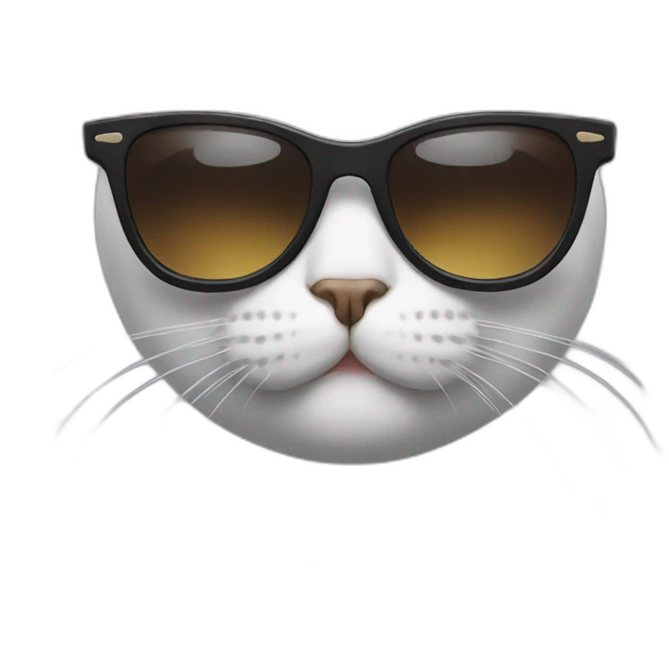 Cat with sunglasses emoji