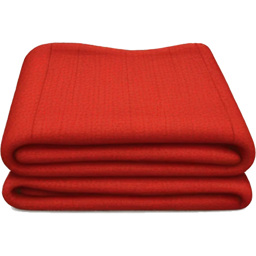 Plans red blanket folded emoji