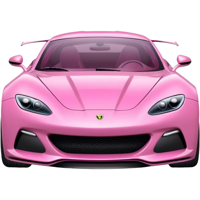 Pink sport car emoji
