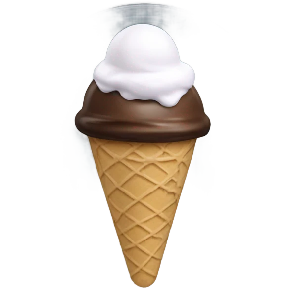 fine-dining ice cream on a glass plate emoji