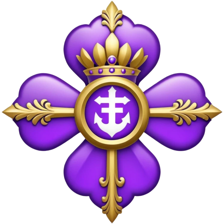 Archibishop emblem violet emoji
