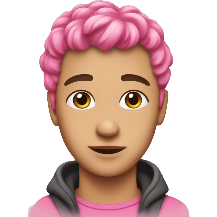 By pink heart emoji