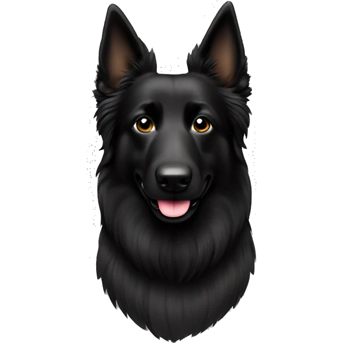 belgian sheepdog black emoji