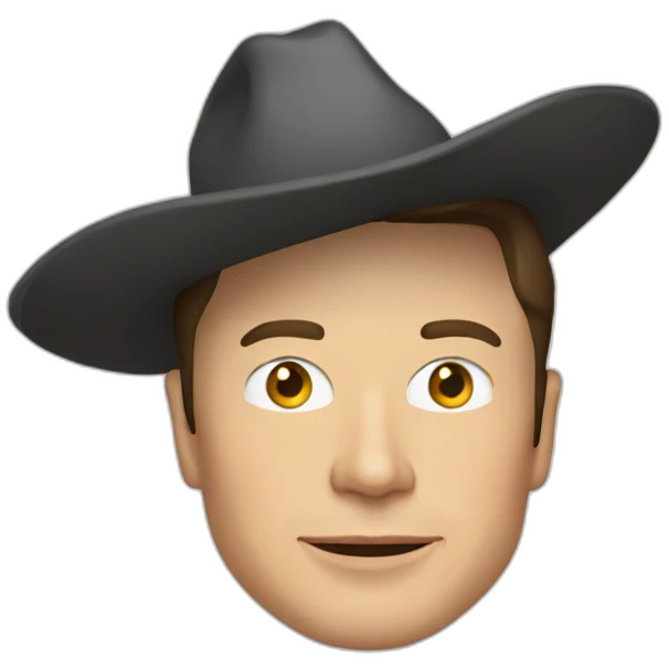 Elon Musk con sombrero emoji