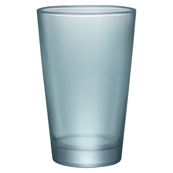 Empty glass emoji