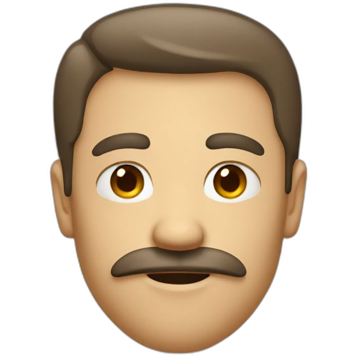 Man with a little square mustach emoji