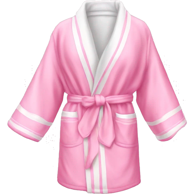 pink Victoria secret robe pink and White  emoji