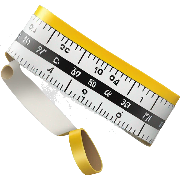 a white measuring tape emoji