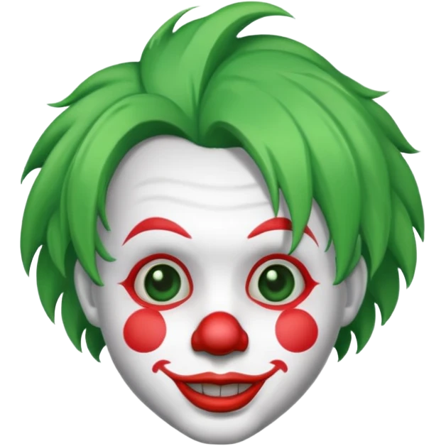 green hair clown emoji