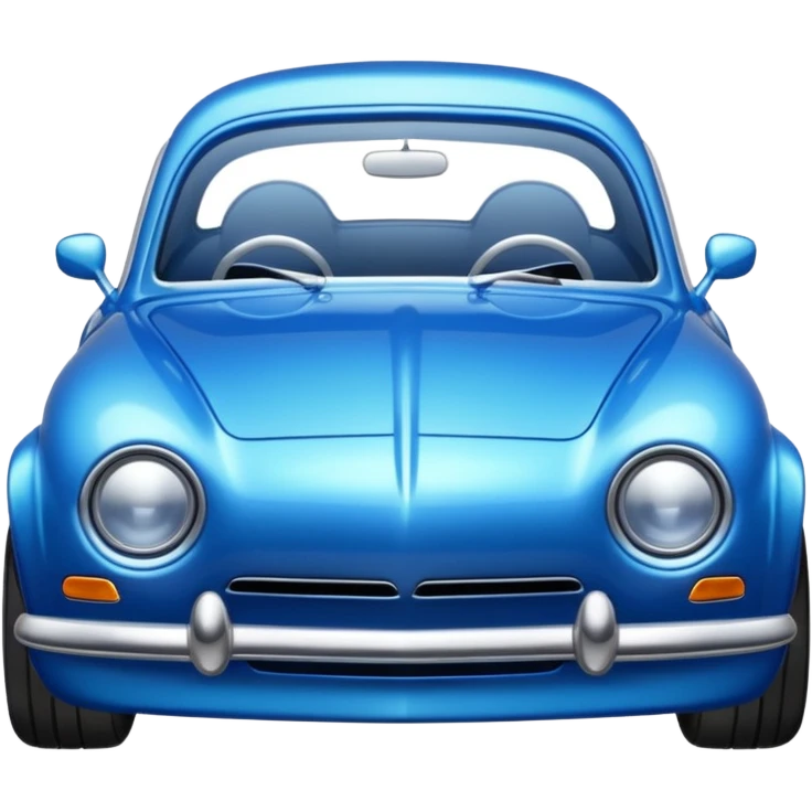
blue car emoji