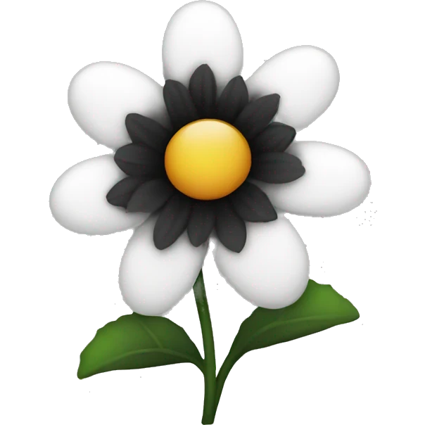 Black flower emoji
