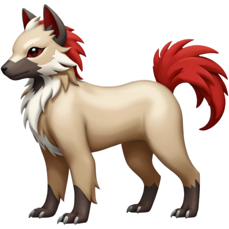 Shiny Brown Golden Bronze Red Black Grey White Beige Linoone-Absol-Trico-Hybrid (Full body) emoji