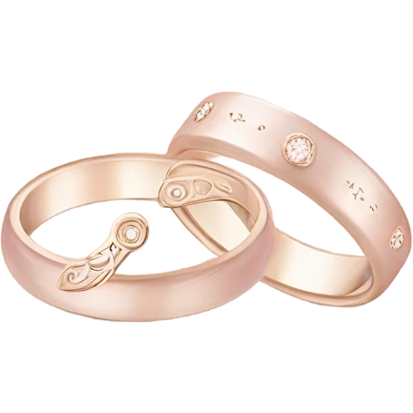 pastel pink wedding rings emoji