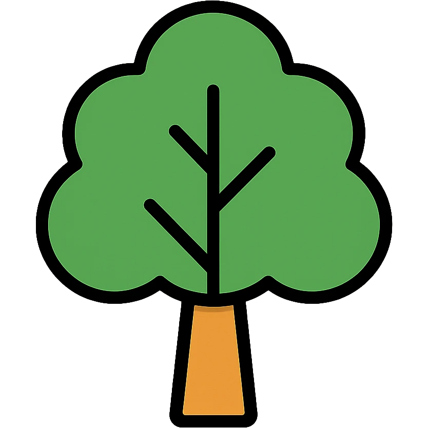 Green tree icon emoji