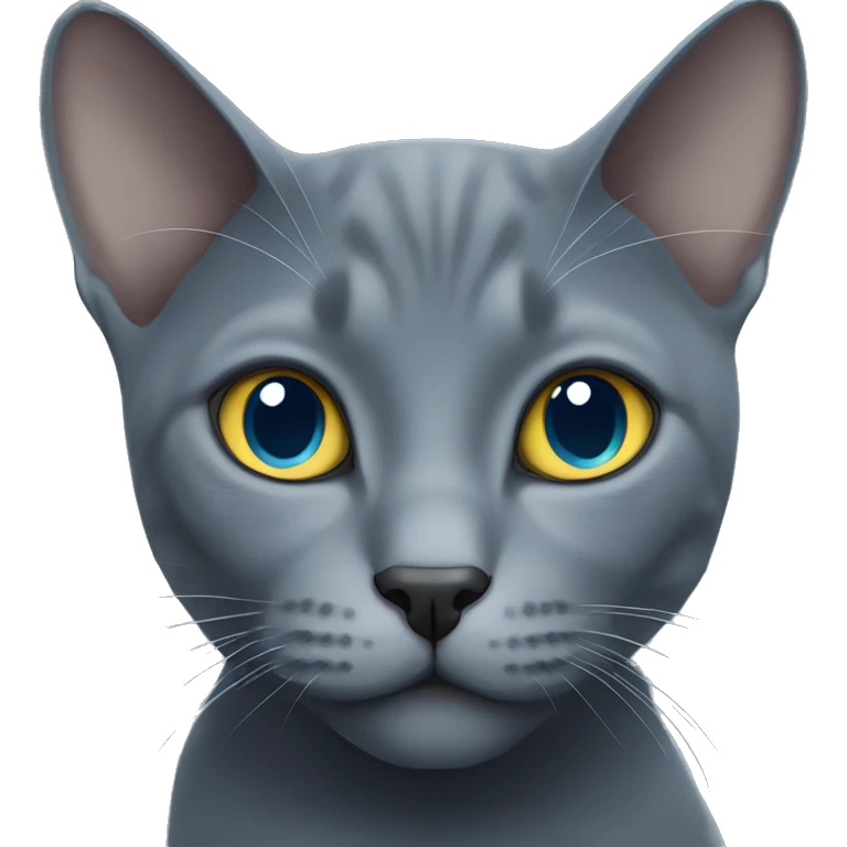 russian blue cat emoji