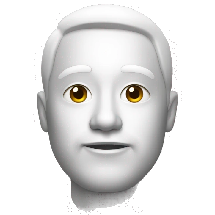 💯 white colored emoji