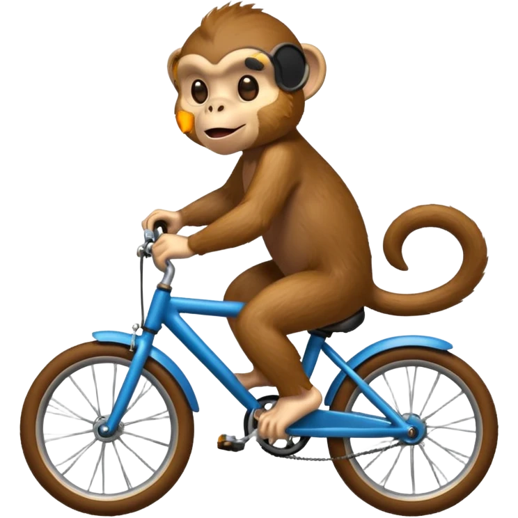 Monkey on a bike emoji