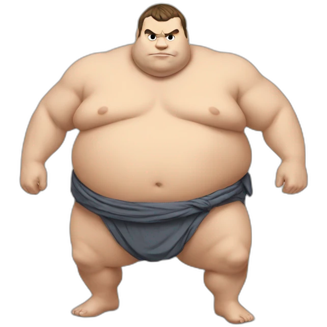macron as a sumo emoji