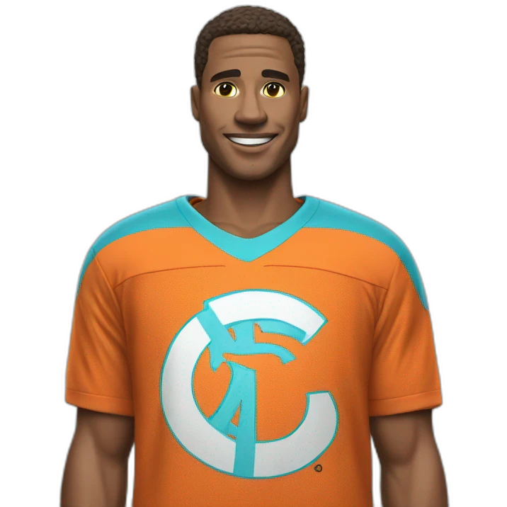 Pape with OM jersey emoji