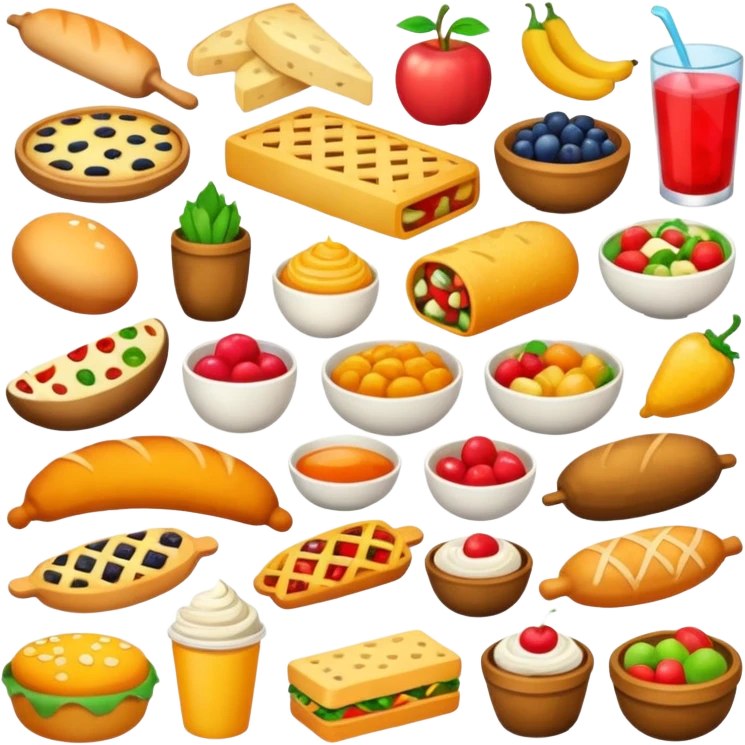 Create an emoji that reflects all kinds of food emoji