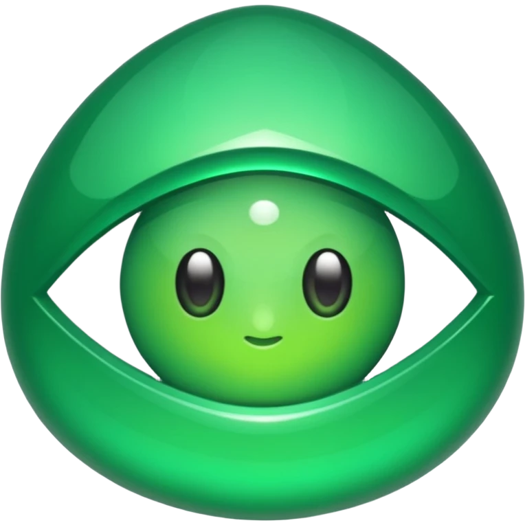 emerald with eyes  emoji