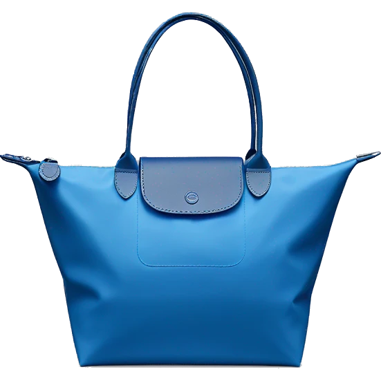 Blue longchamp bag pliage emoji