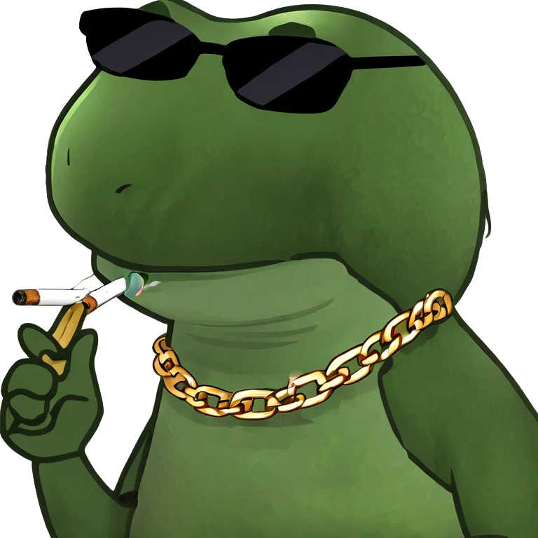 Dragon smoking a blunt emoji
