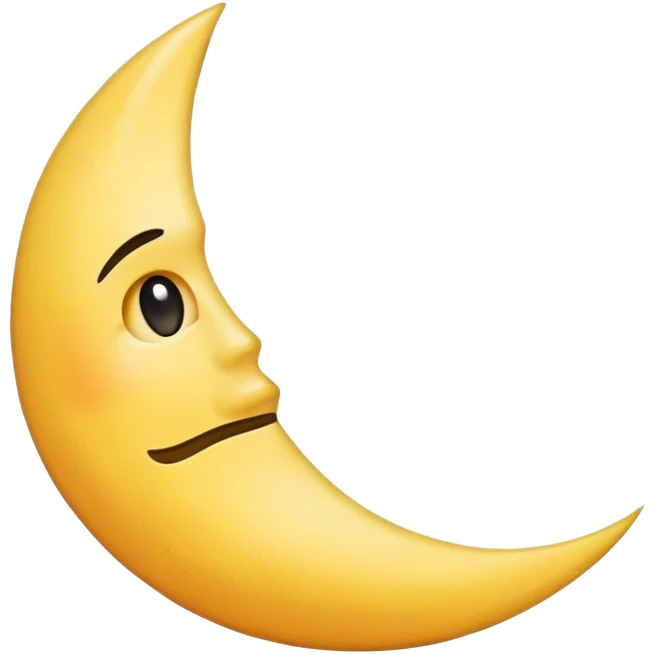 half moon emoji